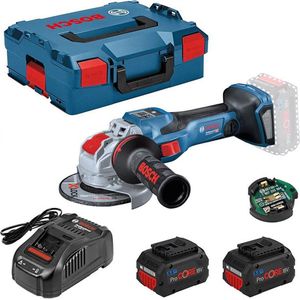 Bosch Professional GWS 18V-15 SC Haakse Slijper - BITURBO - Met 2x 18 V Accu (5.5 Ah) en Lader