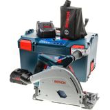 Bosch Professional GKT 18V-52 GC Accu Invalzaag 18V 5,5Ah BITURBO in L-Boxx  Geleiderail FSN 1400 - 0615990M0A