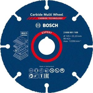 Bosch Accessories EXPERT Carbide Multi Wheel 2608901189 Doorslijpschijf Recht 125 Mm 1 Stuk(s)