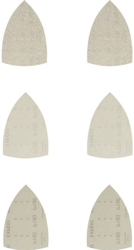 Bosch EXPERT M480 Schuurnetset Geperforeerd - Korrelgrootte 80, 120 - Stofafzuiging