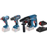 Bosch Professional 3 TOOLKIT GSR 18V-28 + GDX 18V-180  + GBH 18V-21 -  3x 4,0 Ah ProCore - L-Boxx