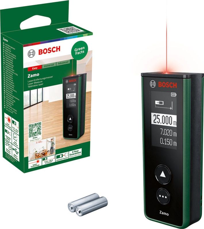 Bosch - Zamo - Laserafstandmeter - Inclusief Batterijen - Tot 25 m