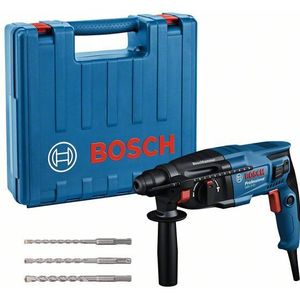 Bosch Professional GBH 2-21 Boorhamer - 720 W - Met 3-delige SDS-plus Borenset - In Koffer