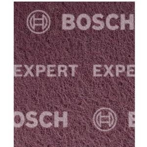 Bosch Professional 2x Expert N880 vliespads (voor Stalen platen, 115 x 140 mm, Mate van fijnheid grof A, accessoires Handmatig schuren)