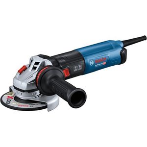 Bosch Professional haakse slijpmachine GWS 17-125 S INOX (1700 watt, extra handgreep, beschermkap, vast te klikken beschermkap voor doorslijpen, stoffilter, pensleutel, opnameflens, spanmoer, in doos)