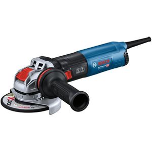 Bosch Professional haakse slijpmachine GWX 14-125 S (met X-LOCK-opname, 1400 watt, extra handgreep Vibration Control, beschermkap, vast te klikken beschermkap voor doorslijpen, in kartonnen doos)