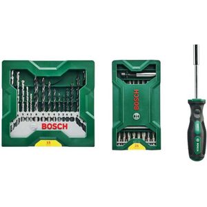 Bosch Accessories Mini X-Lin 2607017655 Bitset 41-delig Incl. Bithouder en Schroevendraaier