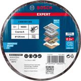 Bosch - Accessories 2608901385 expert N880 Vliesscheibe für Exzenterschleifer, 125 mm, grob, 5-tlg. 12