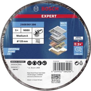 Bosch - EXPERT N880 - Slijpschijf - 125 Mm - 5 Eenheden - Hoogwaardig Metaalwerk