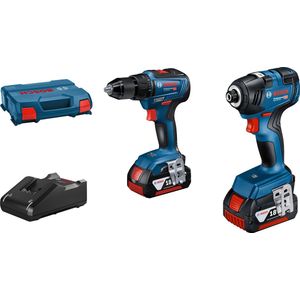 Bosch Professional Gdr 18v-200+gsr 18v-55+l-case Schlagschrauber