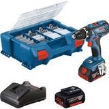 Bosch Professional GSR 18V-28 06019E610C Accu-schroefboormachine 18 V 4.0 Ah Li-ion Incl. 2 accus, Incl. accessoires