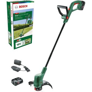 Bosch EasyGrassCut 18V-260 Accu-grastrimmer (voor het trimmen van je gazon, 18 volt-systeem, snijcirkeldiameter: 26 cm, set)