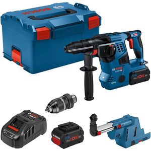 Bosch Blauw GBH 18V-28 CF | Accu Boorhamer + GDE 18V-16 stofafzuiging | in L-BOXX | incl. ProCORE 18V accu en lader - 0611921003