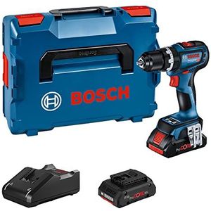Bosch GSB 18V-90 C 18V Li-ion Accu Schroefklopboor Set (2x 4.0Ah) In L-Boxx - 64 Nm