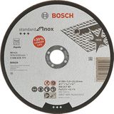 Bosch Accessories 1x Standard for Inox Doorslijpschijf (voor Roestvrij Staal, Ø 180 x 1,6 x 22,23 mm, Recht, Accessoires Haakse Slijpers)