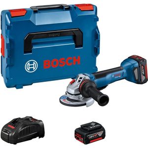 Bosch Professional GWS 18V-10 P Accu Haakse Slijper 125mm 18V 5.0Ah in L-Boxx - 06019J4101