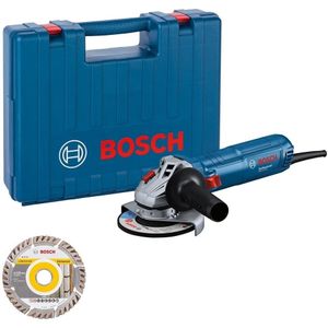 Bosch Professional GWS 12-125 Haakse slijper 125mm 1200W in koffer + diamantschijf - 06013A6102