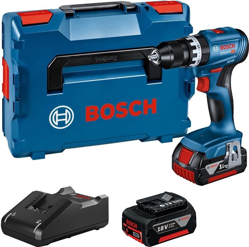 AKTION: BOSCH Professional GSB 18V-45 Akku-Bohrschrauber-Set 18,0 V, mit 2 Akkus mit Prämie nach Registrierung