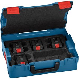 Bosch Professional Gereedschapsaccu Accuset - BITURBO - 4 x ProCORE18V 5.5 Ah - in L-BOXX