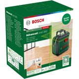 Bosch kruislijnlaser AdvancedLevel 360 (3 laserlijnen incl. 360° voor uitlijnen over de hele ruimte, in kartonnen doos)