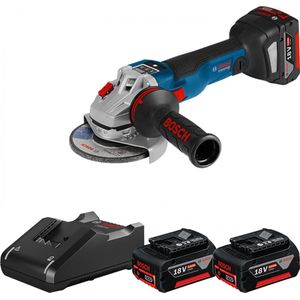 Bosch Professional GWS 18V-10 SC Accu Haakse Slijper GWS 18V-10 C 18V 5.0Ah (3x) - 0615990N12