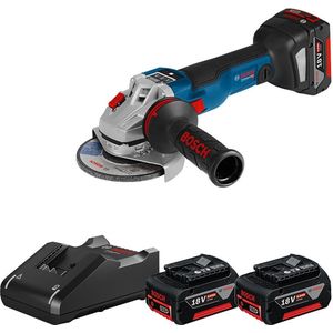 Bosch Professional GWS 18V-10 SC Accu Haakse Slijper GWS 18V-10 C 18V 5.0Ah (3x) - 0615990N12