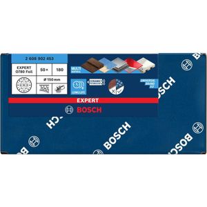 Bosch Accessoires EXPERT Schuurschijf O780 met film onderlaag, 150 mm, G180, 50x - 2608902453