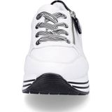 Remonte - D1312 - Lage Schoenen - Wit Zwart - Echt Leer