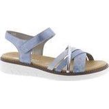 Remonte - D2058 Sandaal - Blauw Combi - Kunstleer - Klittenbandsluiting