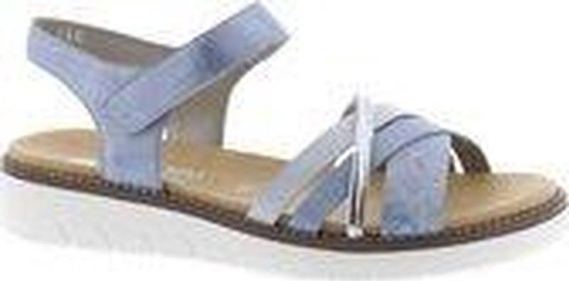 Remonte - D2058 Sandaal - Blauw Combi - Kunstleer - Klittenbandsluiting