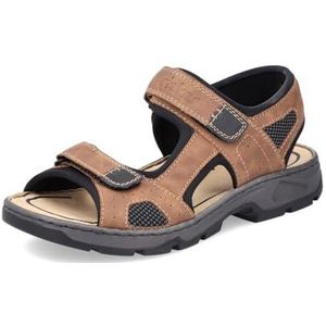 Rieker - Sandalen - Bruin - Verstelbare Klittenbandsluiting