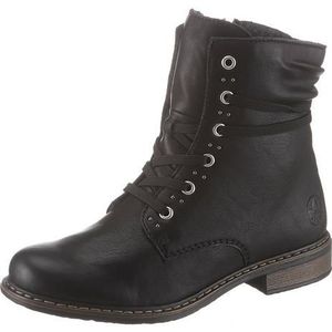 Rieker Hoge veterschoenen , winterboots, blokhak, enkellaarsjes met subtiele studs