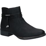 Enkellaarsjes - Effen - Imitatieleer - Ritsluiting - Versterkte Hak