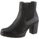 Chelsea - Chelsea Boots - Zwart - Imitatieleer - Ronde Neus - Blokhak