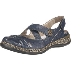 Rieker - Klittenbandschoenen - Zomerschoen - Nachtblauw - Sleehak