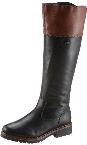 Remonte - R6581 - Laarzen - Zwart Bruin - Glad Leer - Waterafstotend