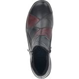 Remonte Dames Enkellaars R7674-02 Zwart Bordeaux
