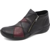 Remonte Dames Enkellaars R7674-02 Zwart Bordeaux
