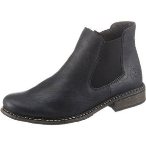 Rieker Chelsea laarzen voor dames Z4994-14, Blauw Ozean Zwart 14