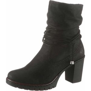 Rieker Winterstiefelette, Boots, Trichterabsatz, Warmfutter, mit gerafftem Schaft