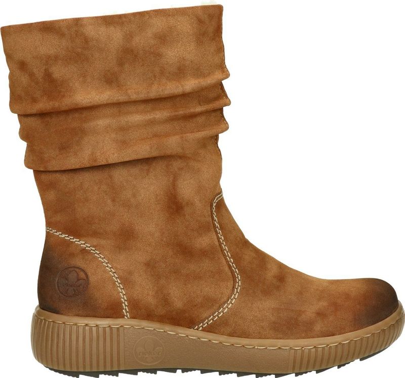 Rieker Enkellaarsjes Plat Enkellaarsjes Plat - cognac