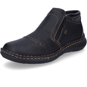 Rieker - Winterlaarzen - Zwart - Textiel - Ritssluiting - Normale Schoenwijdte