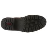 Kuitlaarzen - Donkerbruin - Vetersluiting - Blokhak - Textiel