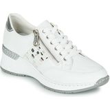 Rieker Corbridge Charles Clinkard Trainers voor dames, Wit Wit Wit Zilver Argento 80 80, 37 EU