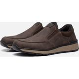Rieker - B9062 - Instapschoenen - Donkerbruin - Synthetisch Bovenwerk, Uitneembaar Voetbed, Extra Brede Wijdte