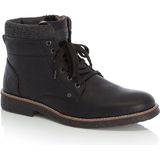 Rieker - Veterboots - Zwart - Leer - Wol