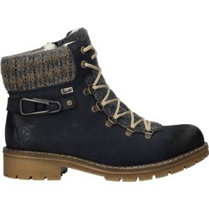 Rieker Winterstiefelette, Winterboots, Schnürboots mit Strickrand und Rieker-TEX