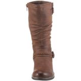 Rieker Laarzen , laarzen, winterlaarzen, blokhak met geraffte slouchy schacht
