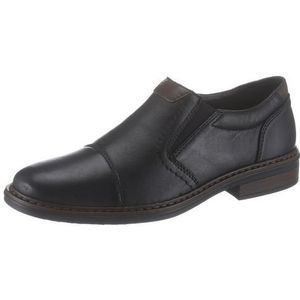 Rieker - Schoenen - Zwart - Leer - Vetersluiting - Casual Loafer Stijl