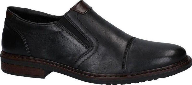 Rieker - Instappers - Zwart - Leer